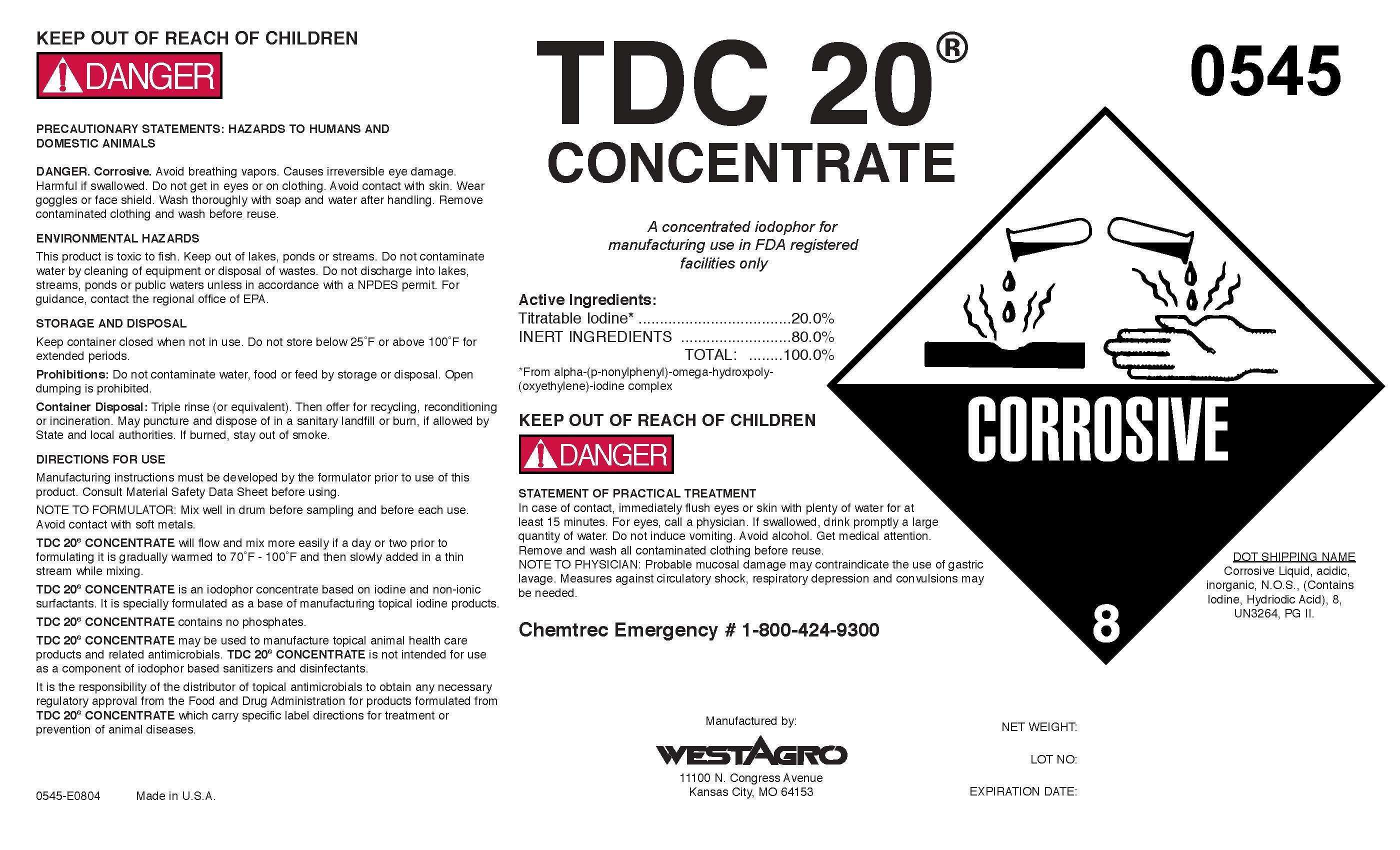 TDC 20 Concentrate